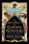 "A Conspiracy of Charming Monsters", "Coming soon from HOT KEY BOOKS", "Holly Black". Grafik in Rot, Beige, Dunkelblau.