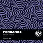 "FERNANDO, KAY DICKINSON, A SONG BY ABBA" vor violettem, psychedelischem Muster., Buch