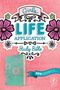: NLT Girls Life Application Study Bible (Leatherlike, Teal/Pink Flowers), Buch