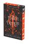 Cover to be revealed soon! FALLEN DEMON: DLE by Aurora Ascher. Unten ein stilisiertes blaues Buch-Logo mit "k"., Buch