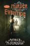 „Murder at Eventide“ und „Patrice McDonough“. Eine Frau mit Koffer steht in einem düsteren Korridor, ein Mann im Hintergrund., Buch