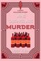 Text: "Wine Tastings Are Murder" von Libby Klein. Illustration mit roten Weinflaschen und stilisierten Katzen in den Ecken.