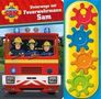 : Feuerwehrmann Sam - Unterwegs mit Feuerwehrmann Sam - Interaktives Pappbilderbuch mit 4 Zahnrädern und 5 Geräuschen für Kinder ab 3 Jahren, Buch