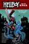 Titel: "HELLBOY AND THE B.P.R.D." und "THE GHOST SHIPS OF LABRADOR". Illustration: Ein roter Held kämpft gegen Tentakel., Buch