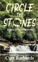 "CIRCLE THE STONES", "People of the Creek Series", "Curt Richards". Wasserfall in einem dichten Wald., Buch