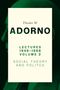 Theodor W Adorno: Lectures 1949-1968, Volume 2, Buch