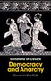 Text: "Donatella Di Cesare. Democracy and Anarchy. Power in the Polis." Oben römisches Mosaik mit tanzenden Figuren., Buch