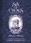 „Cover to be revealed. Six of Crows: A Darker Shore. Letters from Ketterdam. Leigh Bardugo.“ Weißer Text auf schwarzem Hintergrund., Buch