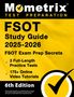 Text: "Mometrix Test Preparation", "FSOT Study Guide 2025-2026", "FSOT Exam Prep Secrets", "6th Edition". Gelber Hintergrund.