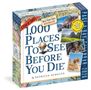 "1,000 Places To See Before You Die" Kalender 2026. Bildcollage von Reisemotiven, inspiriert von Bestseller.
