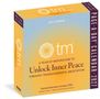 2027 Kalender, "Unlock Inner Peace" durch transzendentale Meditation. Logo: tm®. Design in Blau und Gelb., Kalender