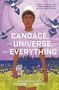 „Candace, The Universe, and Everything“ von Sherri L. Smith. Illustration: Mädchen vor einer Stadtsilhouette mit Vögeln.