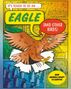 "IT'S TOUGH TO BE AN... EAGLE (AND OTHER BIRDS) HOW ANIMALS ADAPT TO SURVIVE." Illustration: Adler mit bunten Hintergründen.