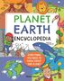 "PLANET EARTH ENCYCLOPEDIA, EVERYTHING YOU NEED TO KNOW ABOUT OUR PLANET." Bunte Illustrationen von Natur und Tieren.