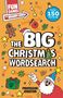 "FUN GAMES FOR BRAINY KIDS! THE BIG CHRISTMAS WORDSEARCH. OVER 150 PUZZLES. PROFESSOR JOKESTER." Illustrationen von Weihnachtsmotiven., Buch
