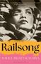 „Railsong“ oben, „Rahul Bhattacharya“ darunter. Schwarz-weißes Gesicht, teils von Blättern beschattet, darunter gelb-rosa Hintergrund.