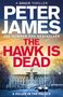 Text im Bild: "A GRACE THRILLER", "PETER JAMES", "THE HAWK IS DEAD", "A KILLER IN THE PALACE". 

Unten ist ein Palast., Buch