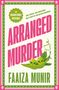 „ARRANGED MURDER“ von Faaiza Munir. Illustration: Zwei Totenkopf-Erbsen in einer Schote auf grünem Hintergrund.