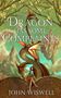 „The Dragon Has Some Complaints“, John Wiswell. Illustration mit Drache, Frau, schwebender Burg, Berg und Blüten., Buch