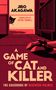 Cover von "A Game of Cat and Killer". Eine Katze lugt um die Ecke, daneben ein gestrecktes Paar Beine.