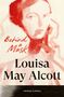 „Behind a Mask“, „Louisa May Alcott“, „VINTAGE CLASSICS“; Illustration eines Gesichts in roten Aquarelltönen., Buch