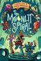 „A Graphic Novel by Mike Maihack: The Moonlit Spiral“. Drei Abenteurer in einer mystischen Landschaft, fantasievolle Elemente.