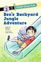 "Ben's Backyard Jungle Adventure", Level 3, Bild: Junge rutscht mit blauem Elefanten auf Rutsche, glückliches Gesicht.