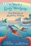 "The World of Emily Windsnap: The Secret of Mystery Island." Eine Meerjungfrau schwimmt neben einem Boot, Tentakel im Vordergrund., Buch