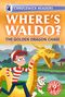 Oberer Text: "CANDLEWICK READERS Level 4". Titel: "WHERE'S WALDO? THE GOLDEN DRAGON CHASE". Illustration: Waldo reitet auf einem goldenen Drachen.