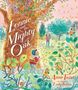 Text: "Lennie and the Mighty Oak", "Anne Twist", "illustrated by Emily Sutton". Illustration eines großen Baumes, Kinder spielen., Buch