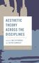 Text: "Aesthetic Theory Across the Disciplines. Edited by Max Ryynänen and Zoltán Somhegyi. Global Aesthetic Research."  
Grafische Abstraktion in Blau- und Beigetönen., Buch