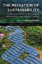 "The Mediation of Sustainability", Herausgeber Ben Harbisher. Luftaufnahme von Solarpanelen inmitten von grünen Hügeln., Buch