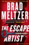 Text: "The Blockbuster #1 Bestseller", "Brad Meltzer", "The Escape Artist", "A Thriller". Roter Hintergrund, großer Schlüssel.