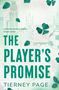 "London Hearts Series Book Three. The Player's Promise. Tierney Page." Illustration mit Stadt, Fußball, Kleeblättern., Buch