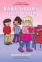 Text: "A Graphic Novel by Lily Williams. Baby-Sitters Little Sister. Karen's in Love. Based on the Novel by Ann M. Martin."

Beschreibung: Drei Kinder, eins hält ein Herz. Bunte und fröhliche Grafik.
