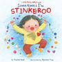 Text: "Sometimes I'm Stinkeroo." Illustration: Kind mit wütendem Gesichtsausdruck, bunte Perlen fliegen umher., Buch