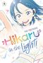 „Mai Matsuda, Hikaru in the Light!“ steht auf einer farbenfrohen Illustration eines lächelnden Mädchens mit Headset., Buch