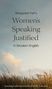 „Margaret Fell’s Women’s Speaking Justified in Modern English“, übersetzt von Paul N. Anderson. Himmel und Gras im Hintergrund.