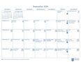 Kalender für September 2028 mit Feiertagen und besonderen Anlässen. Logo der Church Publishing unten rechts.