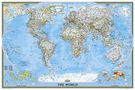 National Geographic Maps: National Geographic World Wall Map - Classic - Laminated (Poster Size: 36 X 24 In), KRT