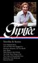 Oben ein Foto einer lächelnden Person. Darunter der Text: "Tiptree", "Novellas & Stories", gefolgt von acht Titeln., Buch
