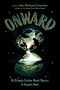 "ONWARD" und "16 Climate Fiction Short Stories to Inspire Hope". Illustration einer Landschaft in einer Sanduhrform., Buch