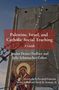 Text: "Palestine, Israel, and Catholic Social Teaching: A Guide" von Jordan Denari Duffner und Julie Schumacher Cohen.  
Ein Gemälde zeigt die Jungfrau Maria., Buch