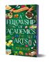 "Adenashire: Book Five. A Fellowship of Academics & Arts. J. Penner." Grünes Cover mit Malutensilien und Lebensmitteln illustrativ., Buch