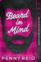 Der Text sagt "Beard in Mind", "The Winston Brothers", "Penny Reid". Design mit Barber-Shop-Elementen und Bart-Silhouette auf pinkem Hintergrund., Buch