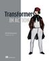„Transformers in Action“ von Nicole Koenigstein, Illustration eines Mannes im viktorianischen Stil mit roter Mütze., Buch