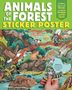 Editors Of Storey Publishing: Animals of the Forest Sticker Poster, Buch