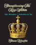 "Strengthening The King Within" und "Daily Affirmations & Declarations for Men". Eine goldene Krone darunter., Buch