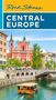 Titel: Central Europe. Im Vordergrund ein Fluss mit einem Boot, dahinter eine große rosa Kirche und eine Brücke., Buch