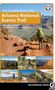 "Your Complete Guide to the Arizona National Scenic Trail" von Matthew J. Nelson. Wanderer auf Felsenweg mit Rucksack.